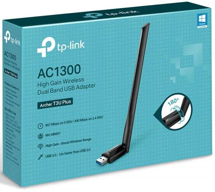 Wi-Fi адаптер TP-LINK Archer T3U Plus WiFi5 / AC1300