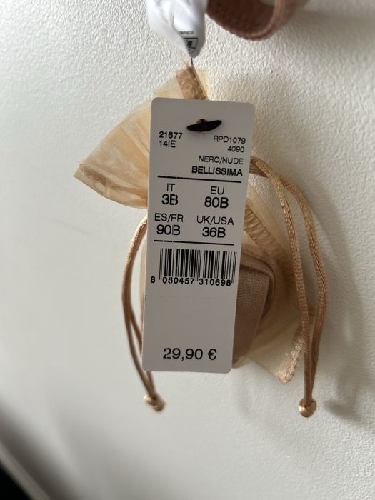 NOWY biustonosz Intimissimi model Bellissima 80B