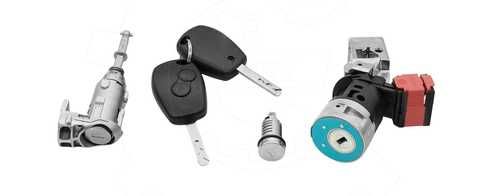 Kit de canhões das portas e ignição com chaves Renault Kangoo 2 e Master 2010-