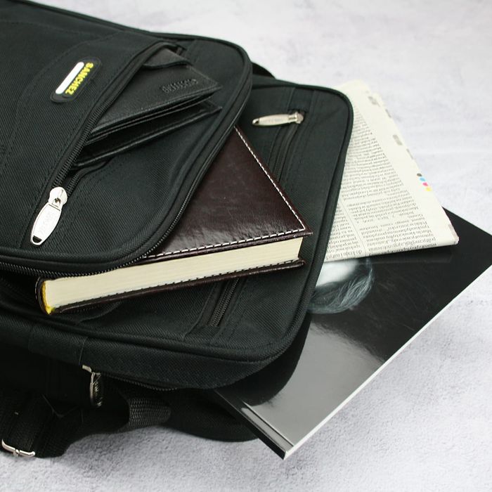 torba męska z nylonu marki sanchez - czarna