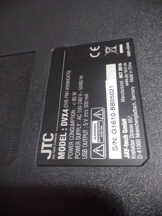 JTC DVX4(dvbpm14009hcats)РАЗБОРКА