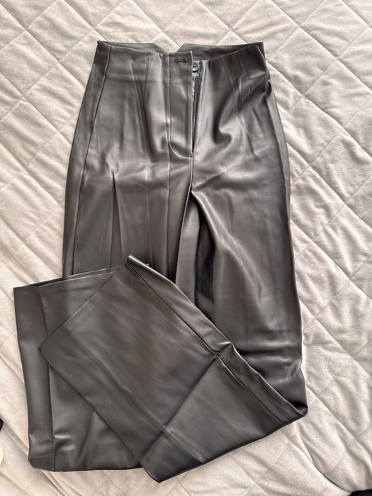 Штани шкіряні чорні