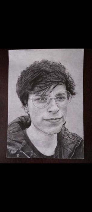 Реалістичний портрет олівцем по фото | Ручна робота