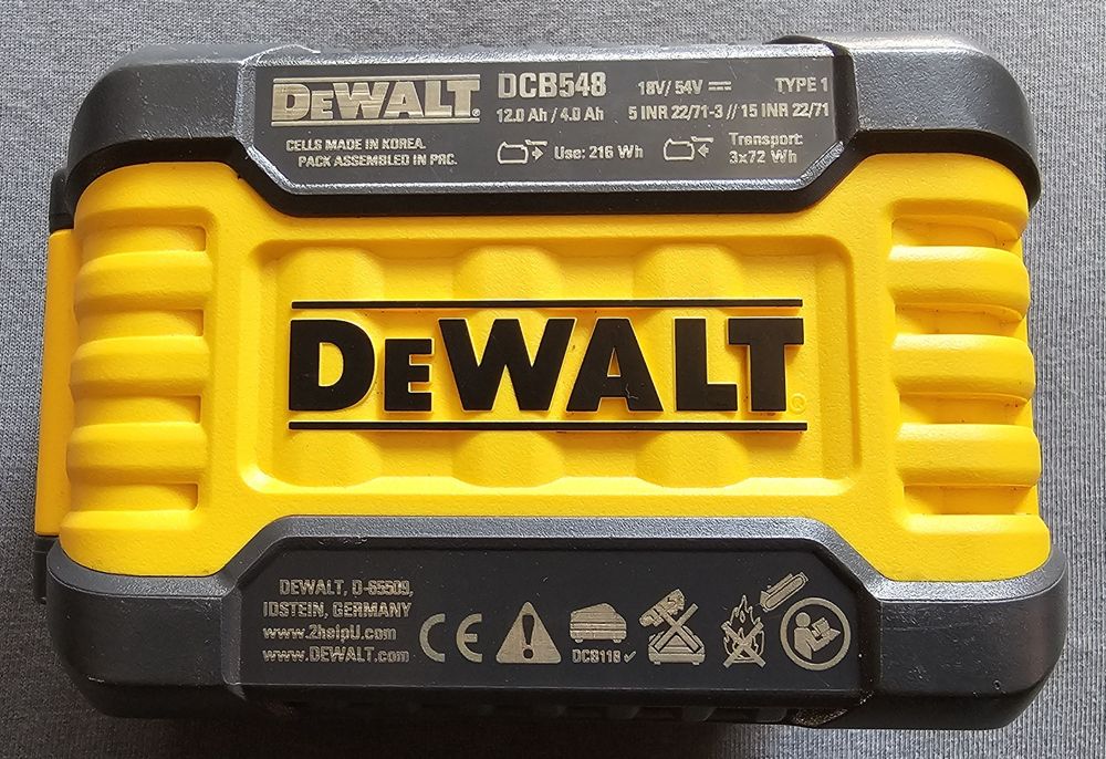 Akumulator Dewalt FlexVolt 18/54V 12Ah Nowy