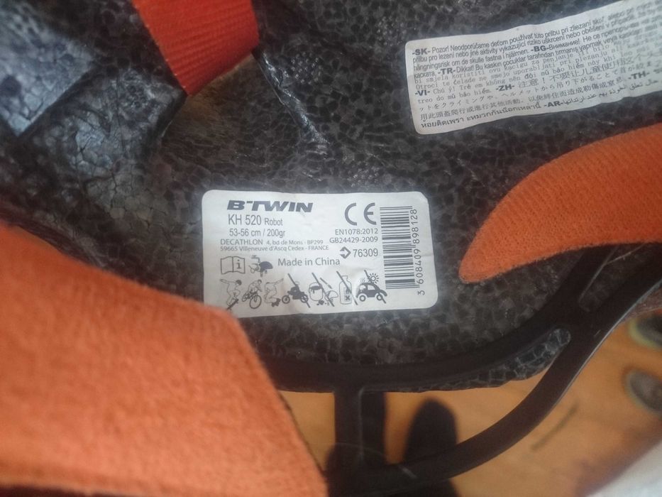 Kask rowerowy btwin kh520 robot