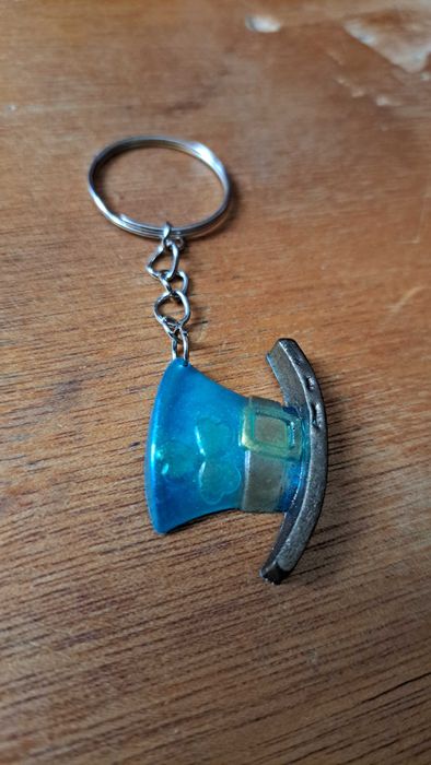 Handmade breloczek kapelusz żywica uv