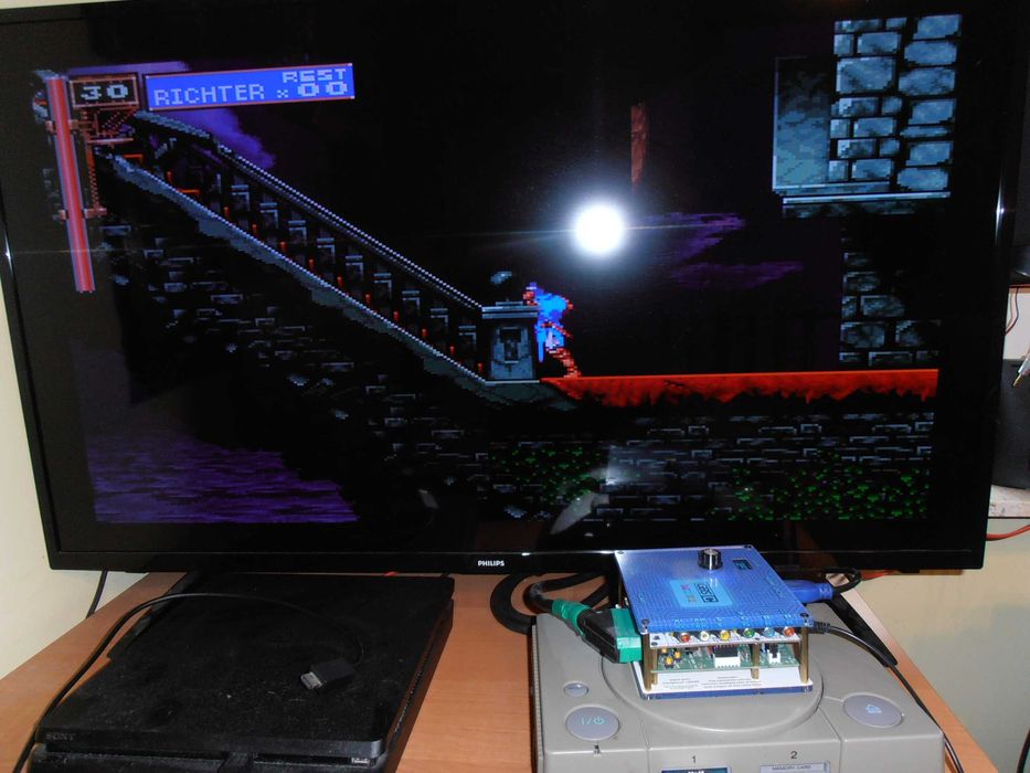 Konsola playstation 1 psx + emulator psio + gbs control