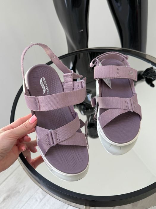 Женские босоножки на липучках Skechers GO Walk Arch 36/37/38/39/40/41р