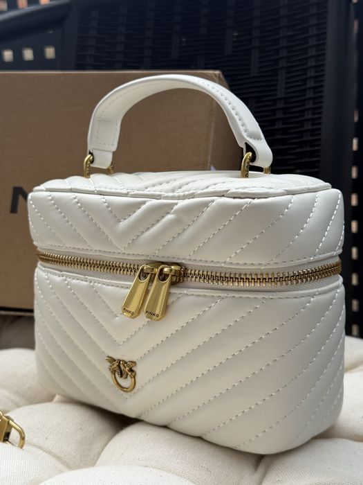 Жіноча сумка Pinko Mini Vanity Bag / біла / нова