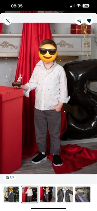 Костюм на хоопчика 5 років, піджак, костюм на фотосесію