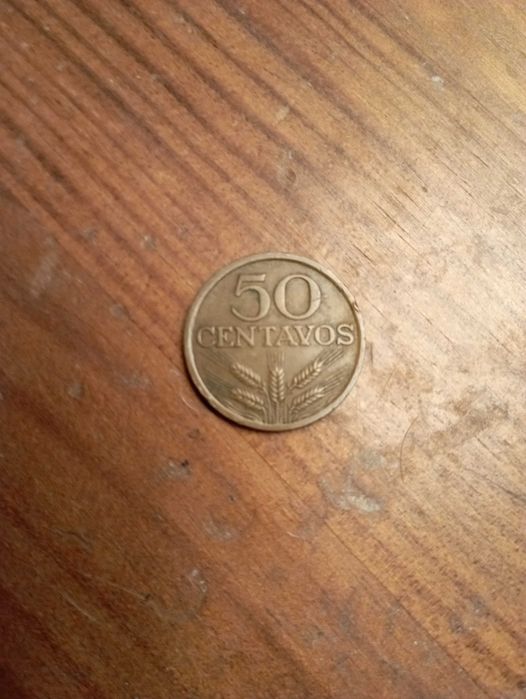 Moedas 50 centavos bronze Escudo português
