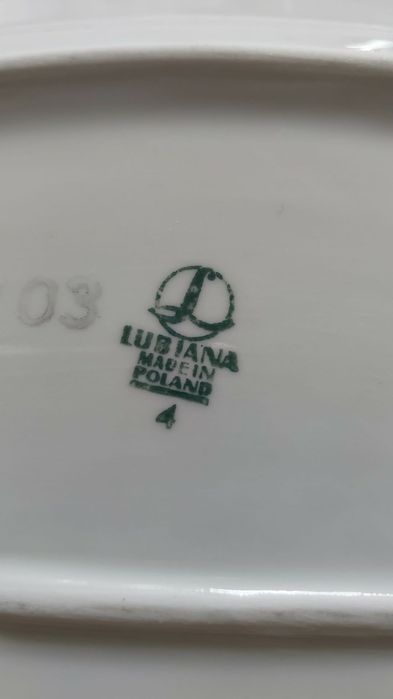 Naczynia porcelana Lubiana prl
