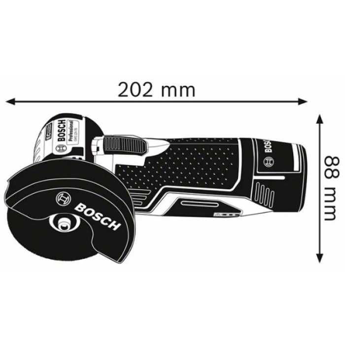 Болгарка акумуляторна Bosch Professional GWS 12V-76 в L-Boxx 102