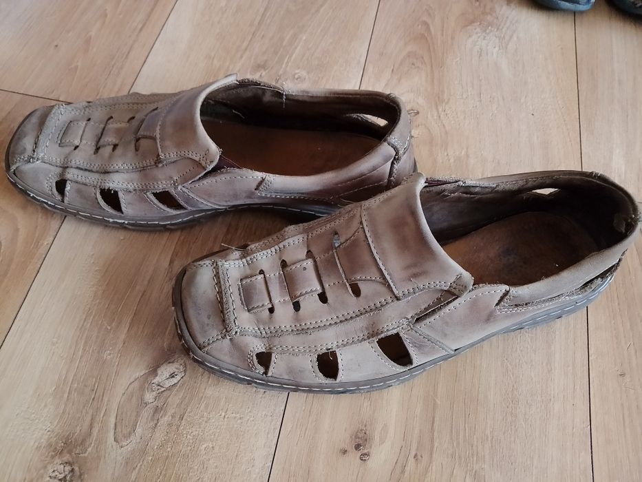 Sandały męskie skórzane rozm 43