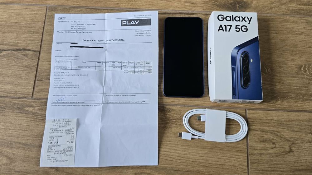 Samsung Galaxy A17 5G 4/128GB niebieski, gwarancja