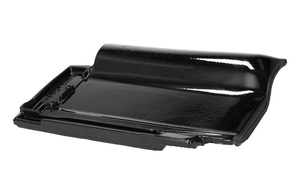 Dachówka ceramiczna Braas Rubin 13v czarny połysk