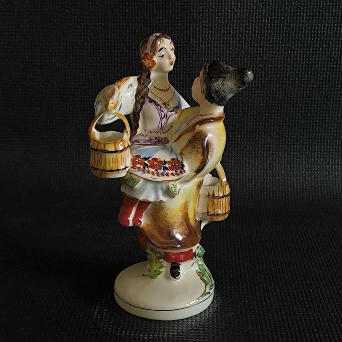 Статуэтка Казак Девушка Садко фарфор СССР Настенная тарелка Шевченко