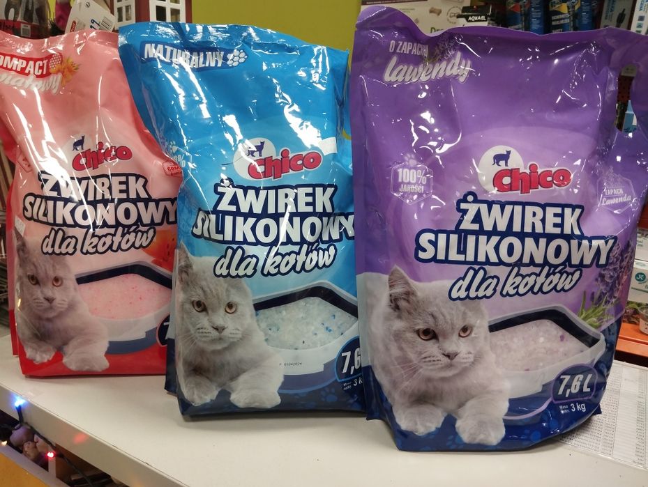 Żwirek silikonowy Choć 7,6l