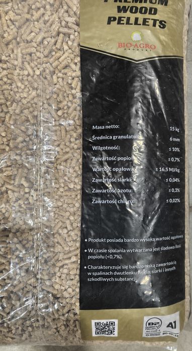 Pellet A1 6mm Polski Certyfikowany opał