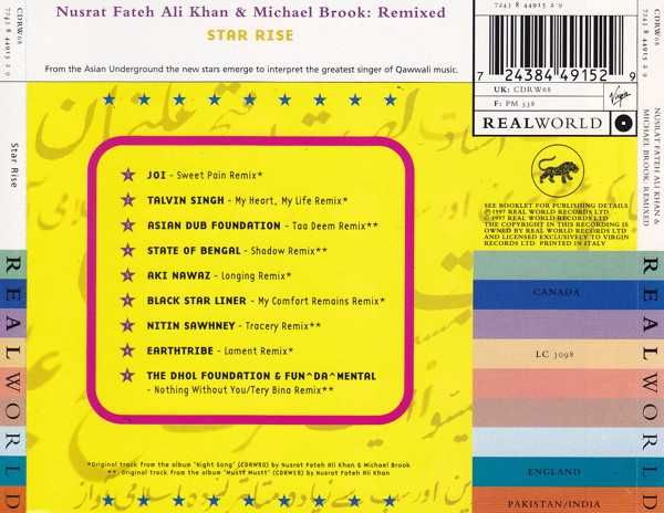 Nusrat Fateh Ali Khan & Michael Brook: Rise (CD World Music)
