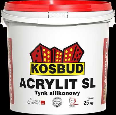 Kosbud elewacja tynk silikonowy, mozaikowy, grunt, farba, klej