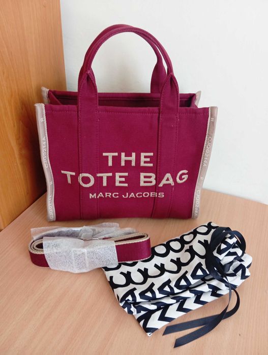 Сумка жіноча унісекс Marc Jacobs The Jacquard Medium Tote Bag Merlot