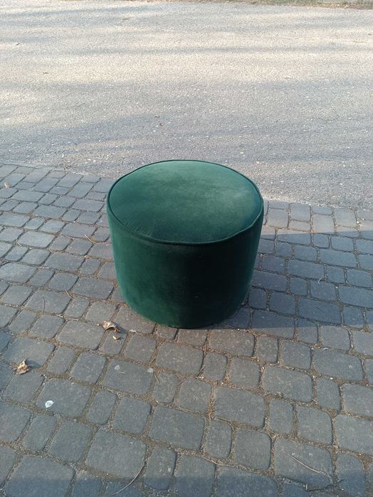 Pufa zielona okrągła