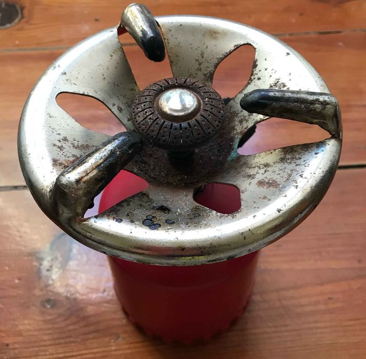 Fogareiro fogão portátil camping ar livre botija butano