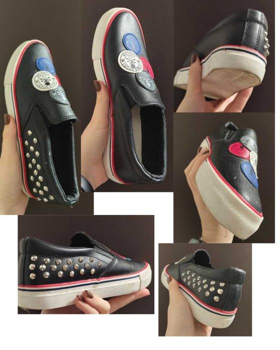 Мокасини чорні жіночі, б/у