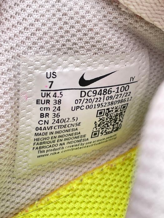 Buty Sportowe Nike Air Force 1 Low Biały Pudrowy Róż Rozmiar 38