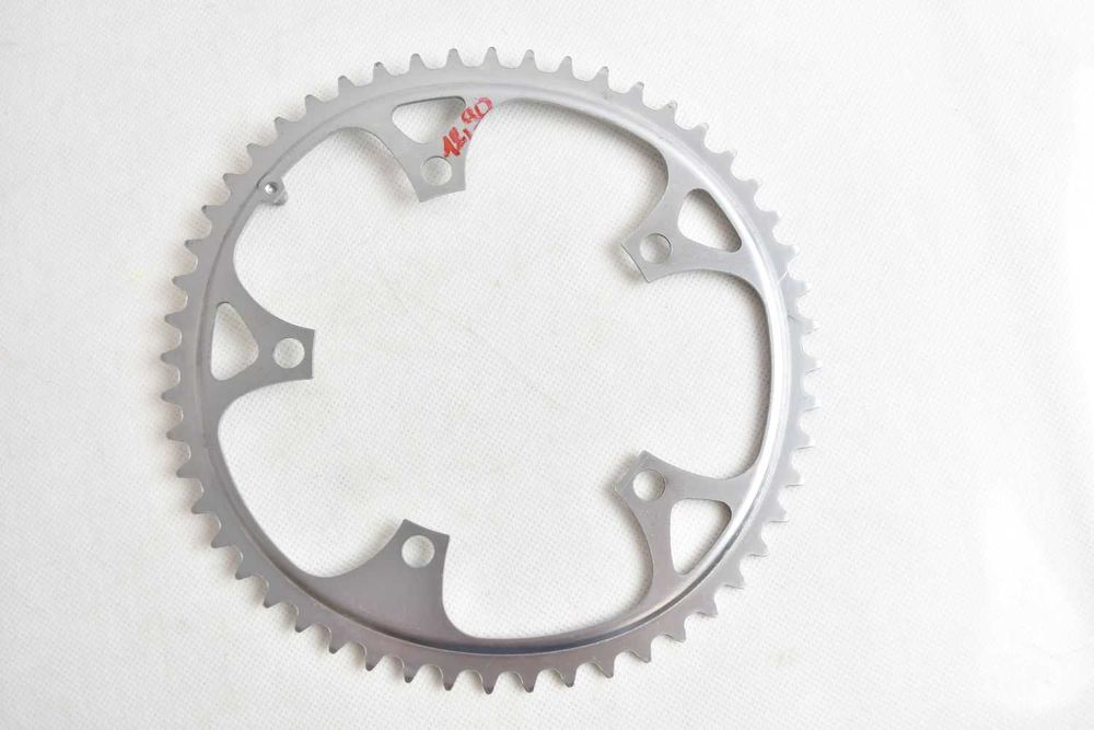 Plateau Biopace Shimano 52 Dents 5 Bras 130 BCD - Vintage Pour Vélo - Argenté