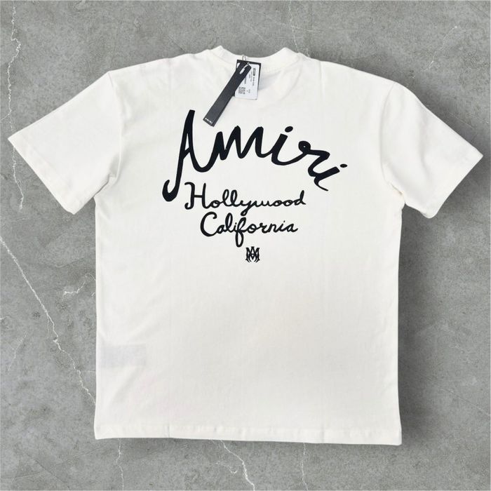 T-shirt koszulka męska biała nadruk AMIRI XL