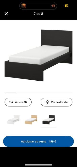 vendo cama Malm ikea