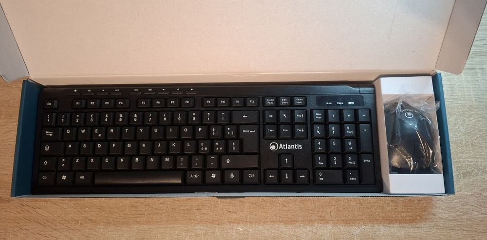 Klawiatura + mysz bezprzewodowa Combo czarny zestaw Atlantis