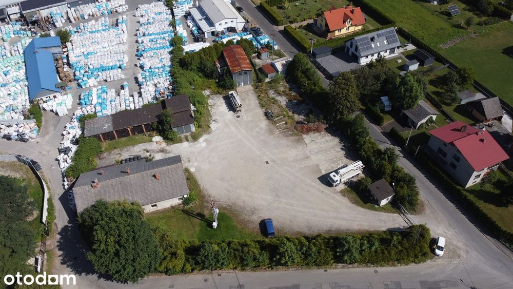 Działka usługowa zabudowana,garaż z kanałem,pow. ok. 0,50ha,ogrodzona