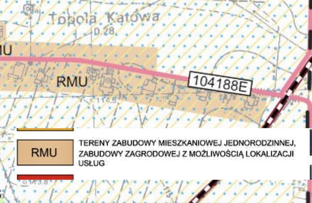Topola Katowa + droga. MPZP BUDOWLANA Łęczyca - View 3