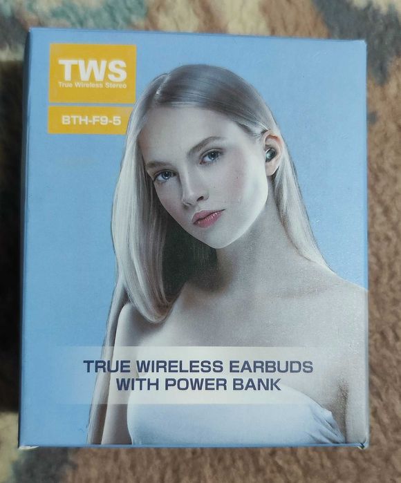 True Wireless  Aerbusd with Power Bank BTH-F9-5