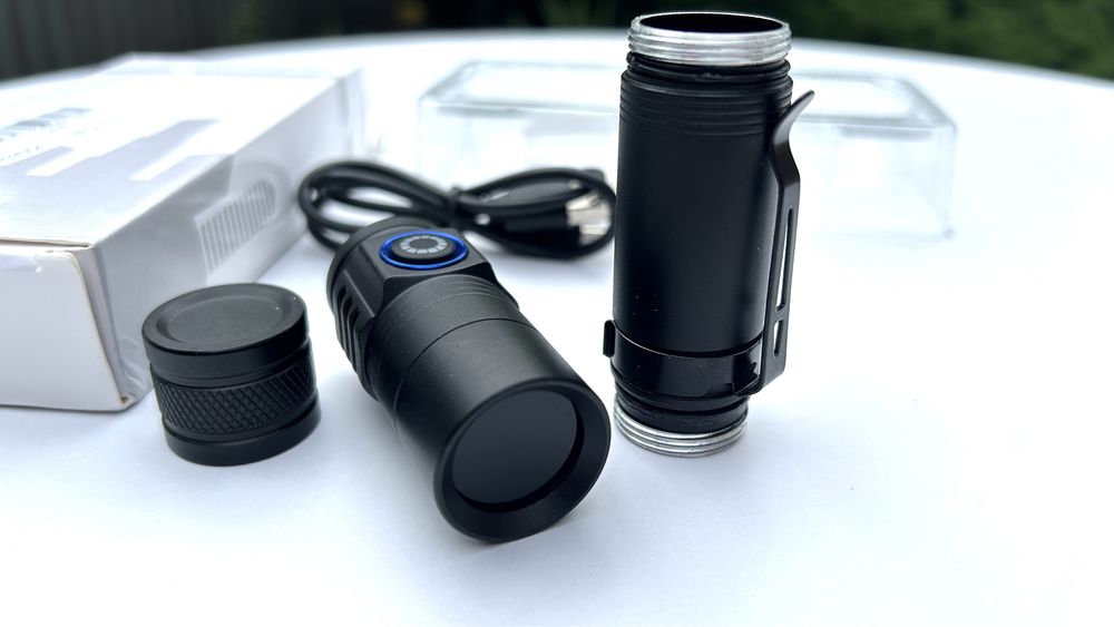 Ультрафиолетовый фонарик 365 НМ Vastfire (2 варианта) черное стекло