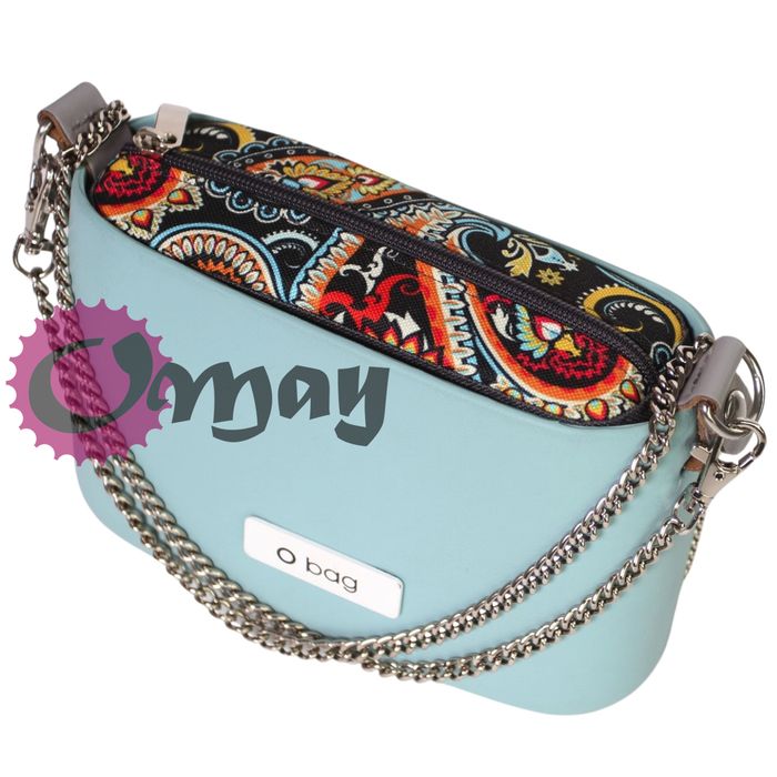 Grafitowy organizer OBAG POCKET orient paisley 1 kieszeń wkład OMAY