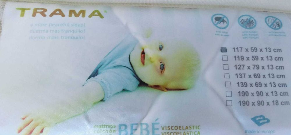 Cama de Bebé TRAMA + Colchão – 150€