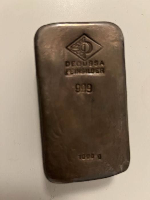 Barra prata 1 kg da Degussa ( Vintage)