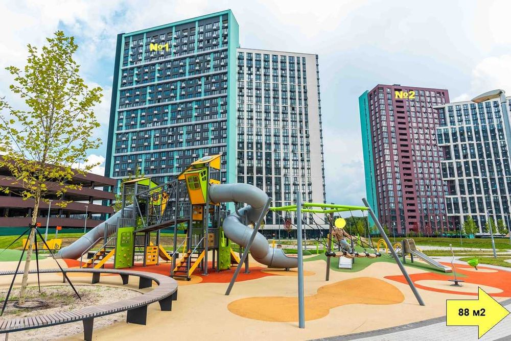 88м, ЖК Діброва Парк, кутове, будинок №4,  10 будинків, 4000 квартир