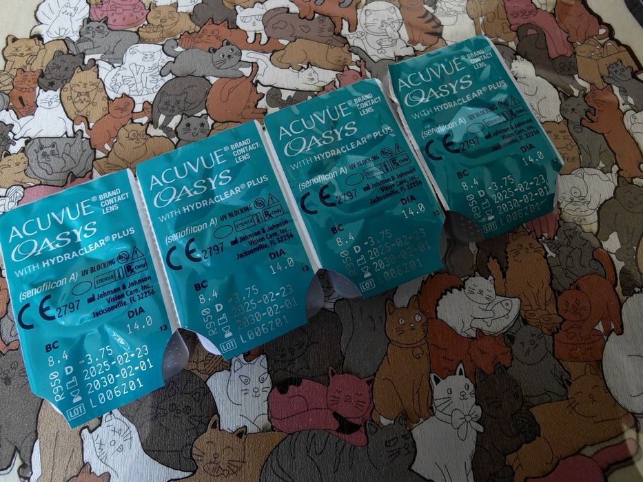 Soczewki Acuvue Oasys (-)3.75, 4 sztuki