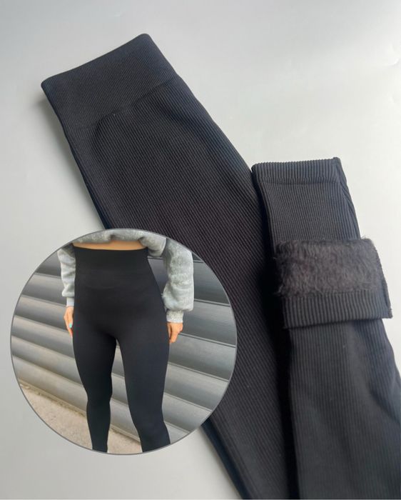 ‼️Лосіни на Хутрі Преміум Якості В Рубчик ‼️