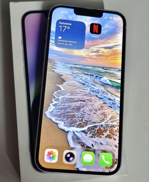 iPhone 14 128GB LILAC | stan idealny | komplet | jak nowy
