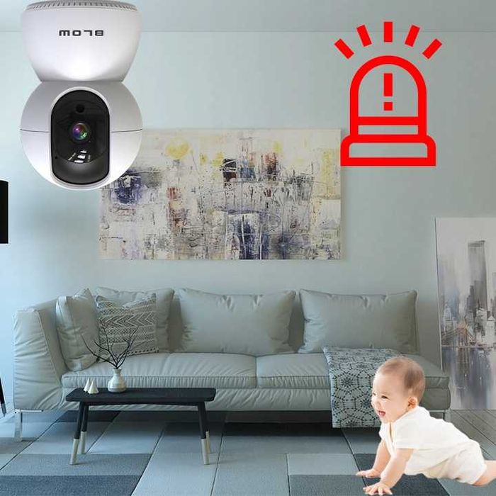 NIANIA Kamera elektroniczna obrotowa dwustronna komunikacja audio WIFI