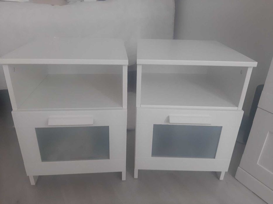 IKEA BRIMNES: komoda, szafa, 2 X szafki nocne