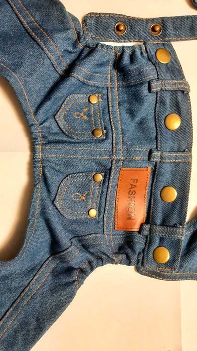 джинсовий комбінезон для собак S, джинси