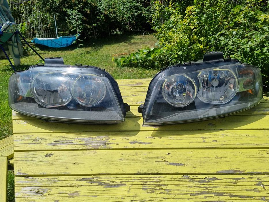 AUDI A3 8P (03-08)- LAMPY przednie przód LEWA i PRAWA oryginalne AL