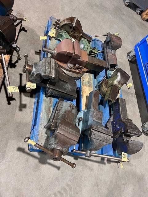 Tornos de bancada com base rotativa e sem base rotativa, do nº3 ao nº7